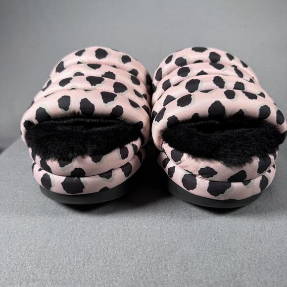 UGG Oh Yeah Slide Leopard Pink Black Shearling SandalsFur Lined‎ Womens Shoes 10 - Picture 4 of 12